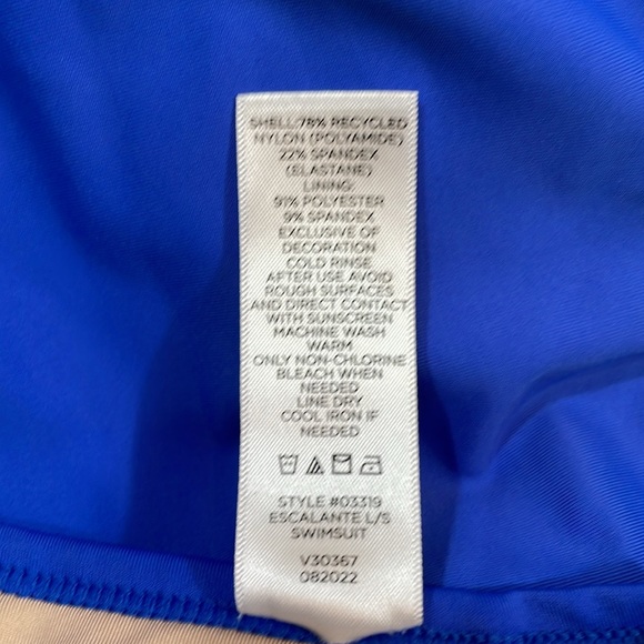 Coolibar Escalante Long Sleeve Swimsuit Size L EUC - Picture 11 of 14